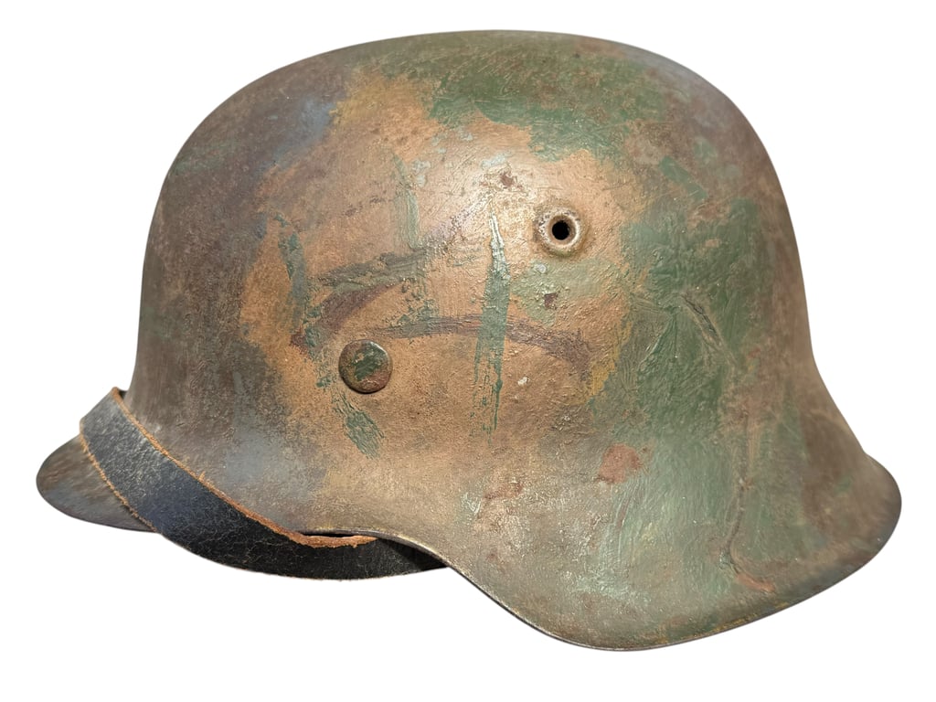 WH (HEER) Camouflaged M42 Helmet