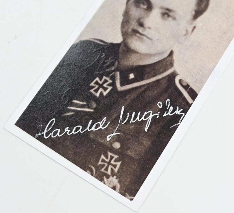 Signature of Waffen-SS KC Recipient 'Harald Nugiseks'