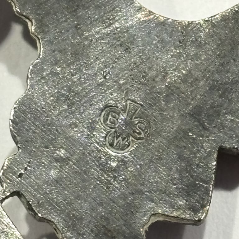 LW Pilot's Badge "BSW" Brüder Schneider Wien in Tombak