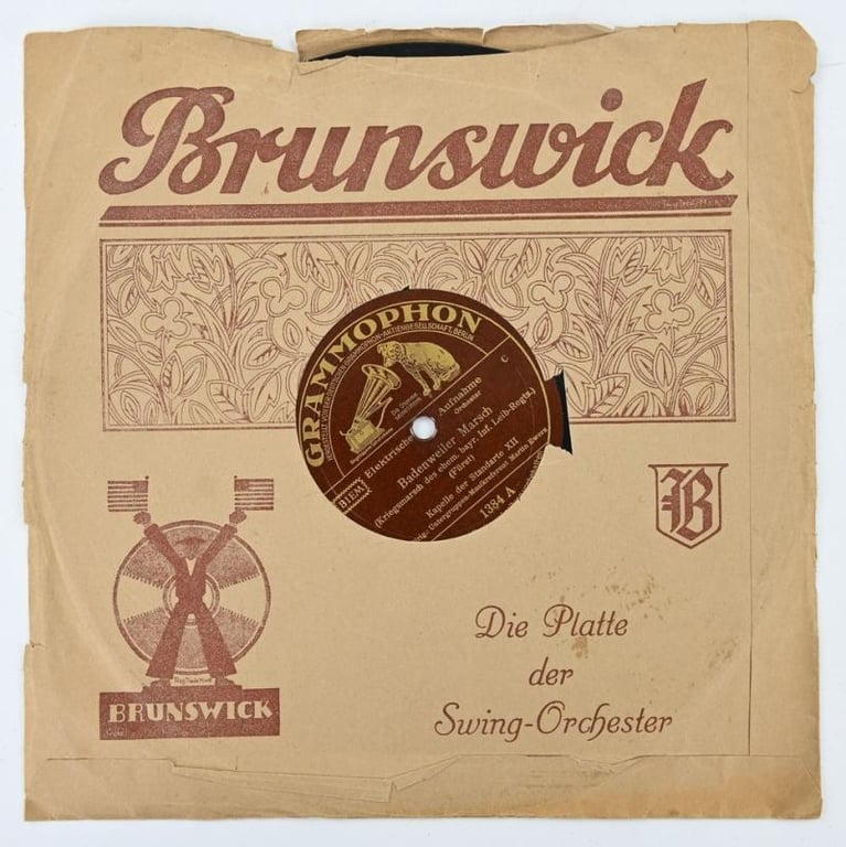 German Third Reich Era Music Record 'SA Standarte'