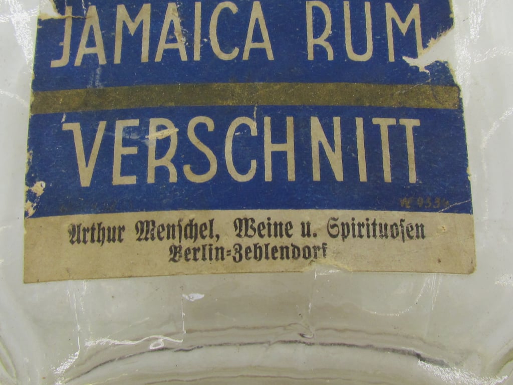 German Jamaica Rum Verschnitt Pocket Bottle – Arthur Mentschel, Berlin-Zehlendorf