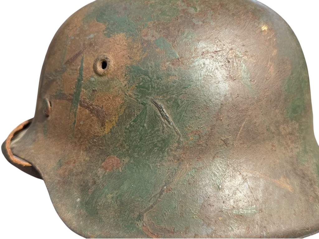 WH (HEER) Camouflaged M42 Helmet