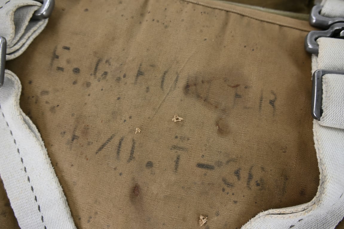 USAAF WW2 Named AN6510-1 Seat Parachute Harness Assembly