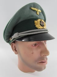 Kriegsmarine Küstenartillery Officers Visor Cap