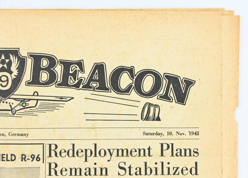 US WW2 Glider Beacon Newspaper 10 November 1945