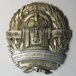 Commemorative D.D.A.C.-related car-plaque (ie. 'Erinnerungs- o. nichttragbare Kfz-plakette')...