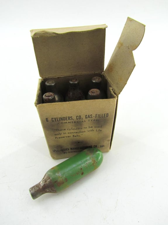 US WWII Box with CO2 Cylinders