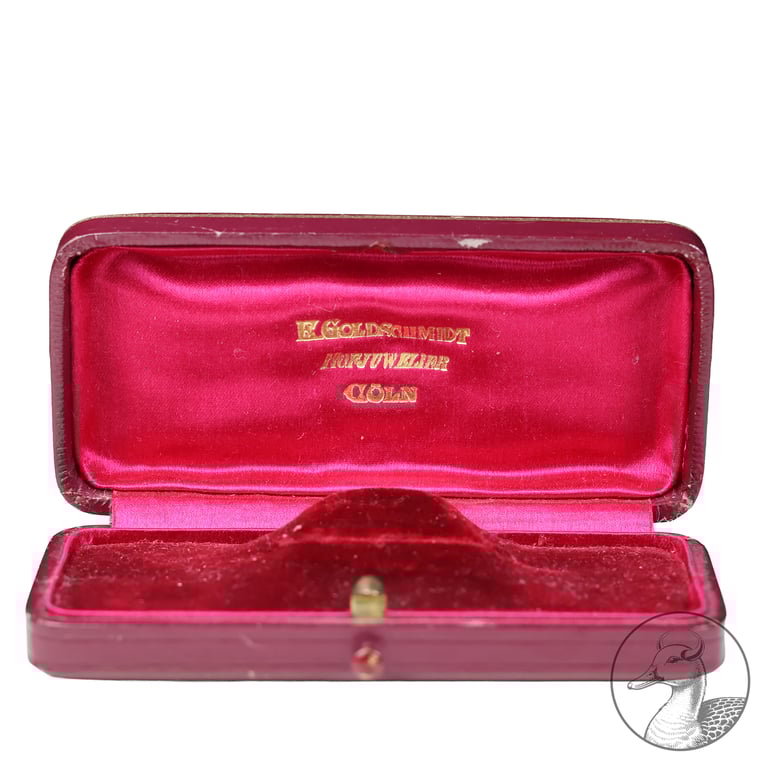 Patriotische Damenspange Eisernes Kreuz 1914 Juwelier Goldschmidt Köln Silber 800