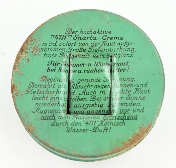 German Third Reich Era Sparta Creme Tin Cans