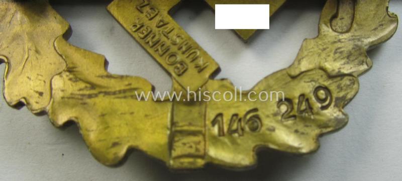 'SA Sportabz. in Bronze' being a nicely (and unusually!) maker- (ie. 'Bonner Kunstabz. Bedarf - Bonn/Rh.'-) marked example that bears a unique, stamped bearers-numeral that reads: '146249'