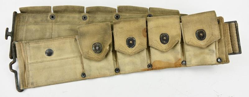 US WW1/WW2 M-1918 Cal.30 Cartridge Belt Mounted