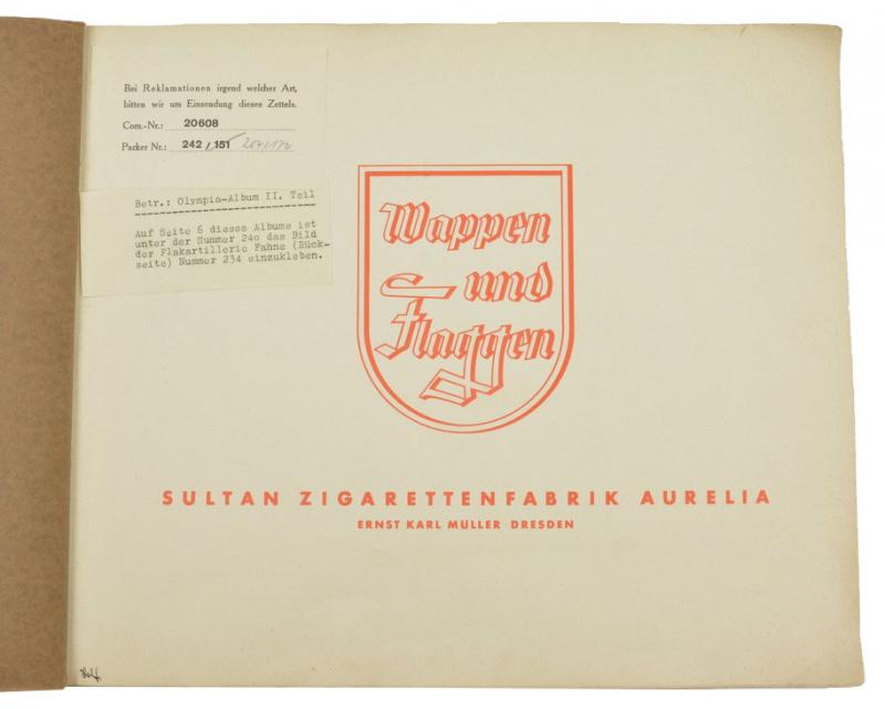 German Cigaret Album 'Wappen und Flaggen' 1936