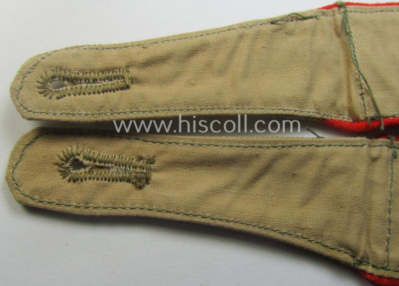 Pair of WH (Luftwaffe) 'tropical-styled', EM-type shoulderstraps: 'Soldat der Flak-Artillerie-Trpn.'