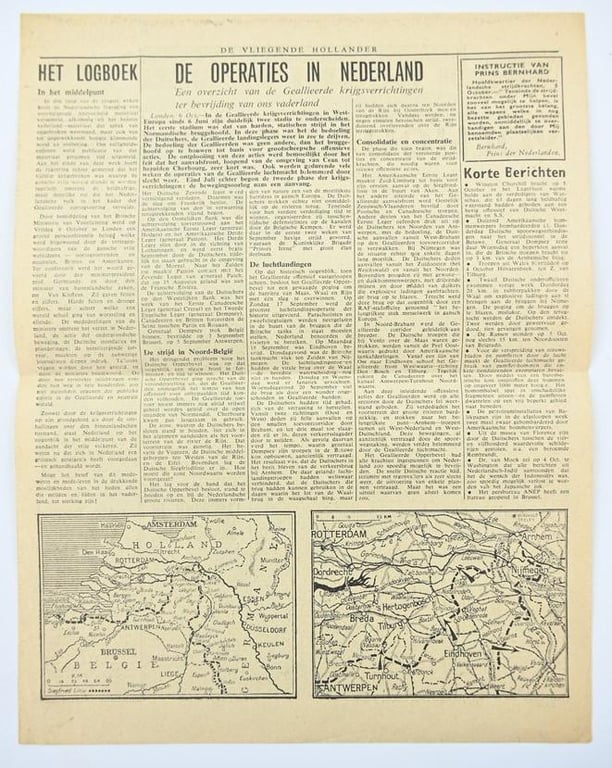Allied Droppingsflyer 'De Vliegende Hollander' 6 October 1944