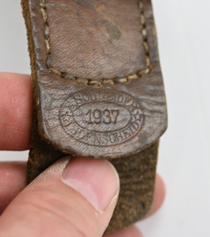 German LW Crank Catch Beltbuckle with Tab 1937