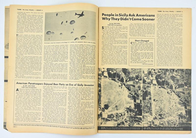 US WW2 Yank Magazine August 6,1943