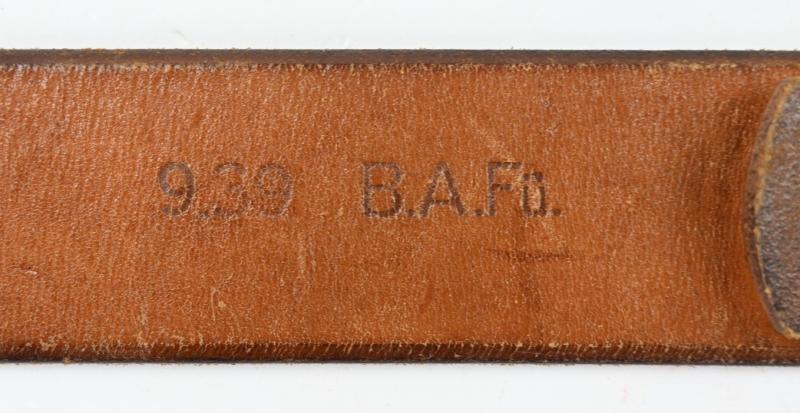 German LW Brown Leather Combat Belt