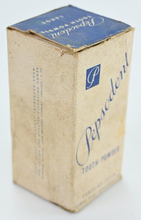 US WW2 Era Pepsodent Tooth Powder