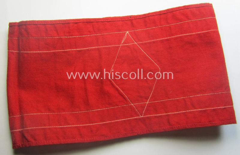 'NS-Studentenbund' (ie. N.S.B.O.- or national-socialist students'-league) armband (ie. 'Armbinde') being a just moderately used example that comes in a wonderful condition