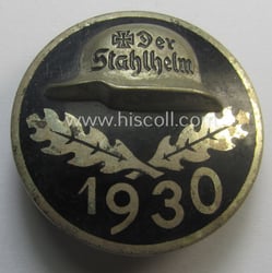 Enamelled lapel-pin: 'Der Stahlhelm' - Bund der Frontsoldaten...