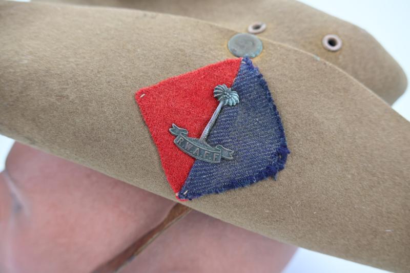 British WW2 Slouch Hat 'RWAFF' 1941