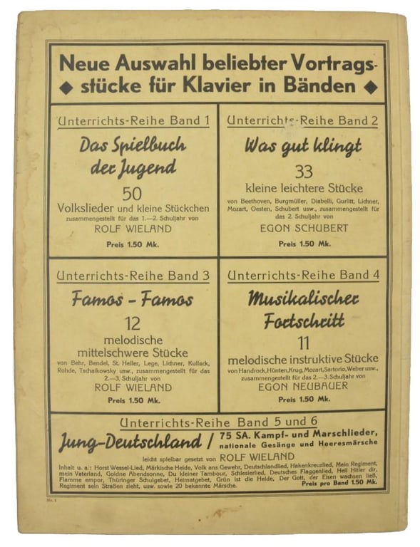 German SA Songbook 'Jung Deutschland'