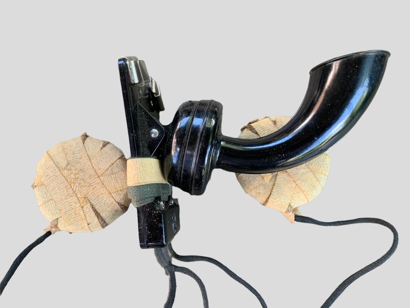 German WWII Breast Microphone and Headphone -1945-
