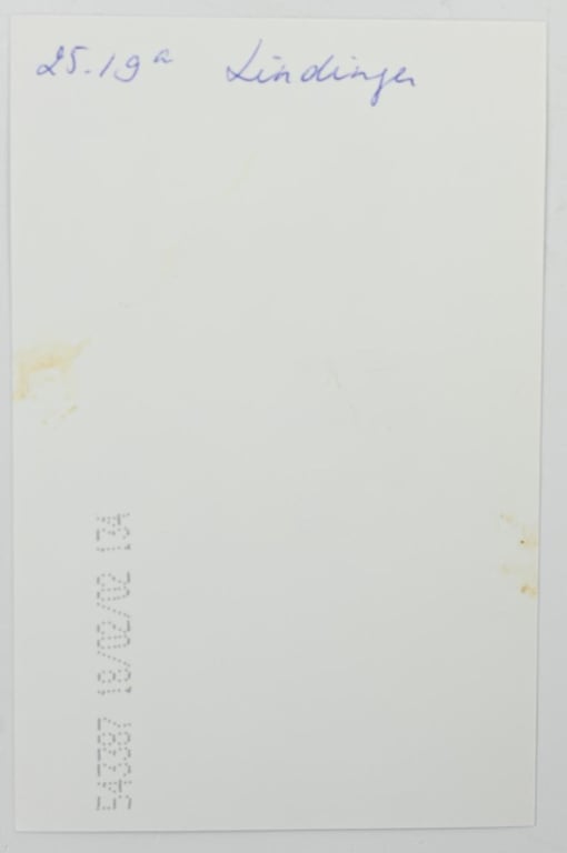 Signature of Luftwaffe Recipient 'Eduard Lindinger'