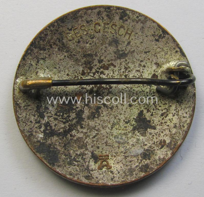 Attractive example of a DRK (ie. 'Deutsches Rotes Kreuz' or German Red Cross) nurses'-badge as was intended for a: 'Helferin' being a maker- (ie. 'HA'-) marked example that comes in a fully untouched condition