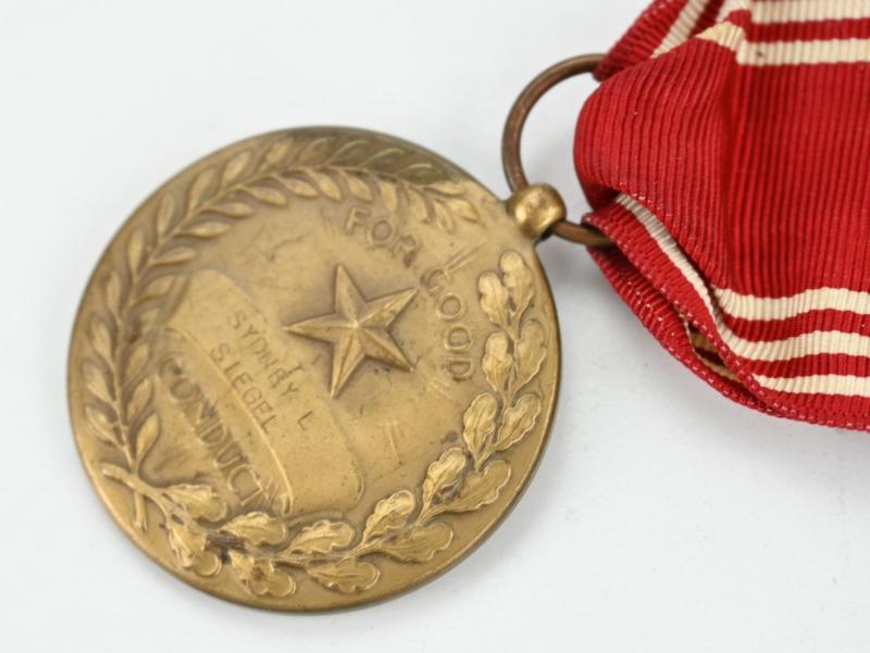 US WW2 Good Conduct Medal 'Sidney L. Siegel'