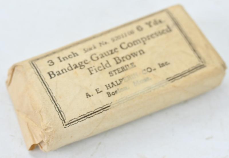 US WW2 First Aid Bandage 3'' Package