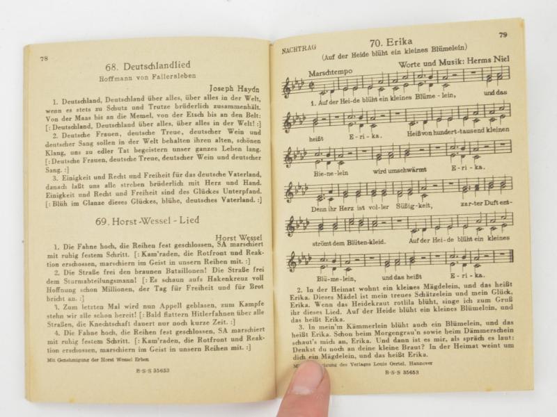 German WH Marching Songs Pocket Book Set