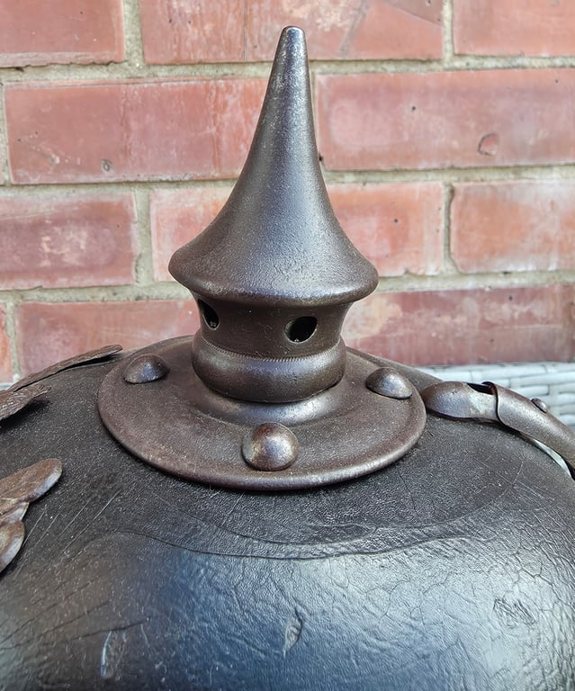 World War 1 German Pickelhaube helmet