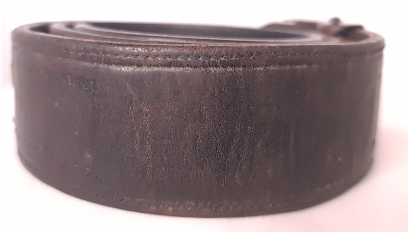 Luftwaffe Buckle with Brown Leather Belt