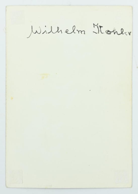 Signature of Wehrmacht Heer KC&OLC Recipient 'Wilhelm Köhler'