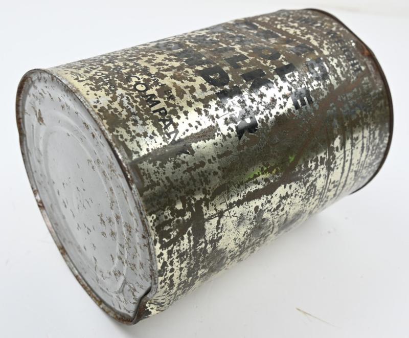 US WW2 Big Tin Can of 'Dried Whole Milk Powder'