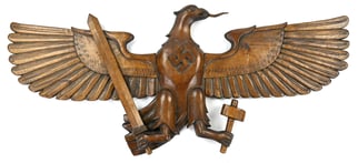 German Hitler Youth Wooden Wall Eagle