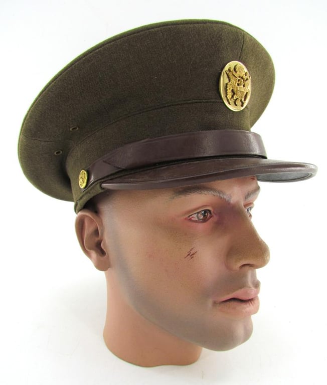 US WWII EM Service Visor Cap "1940"