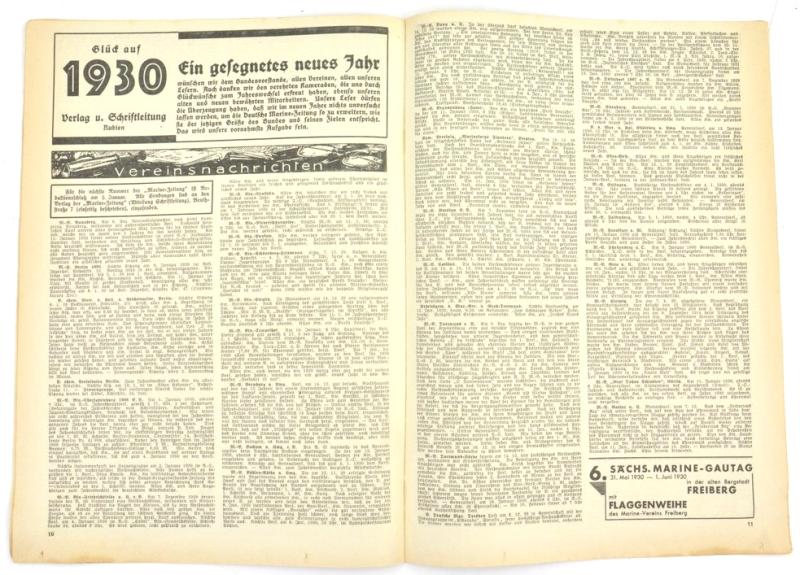 German Reichsmarine Magazine 1930