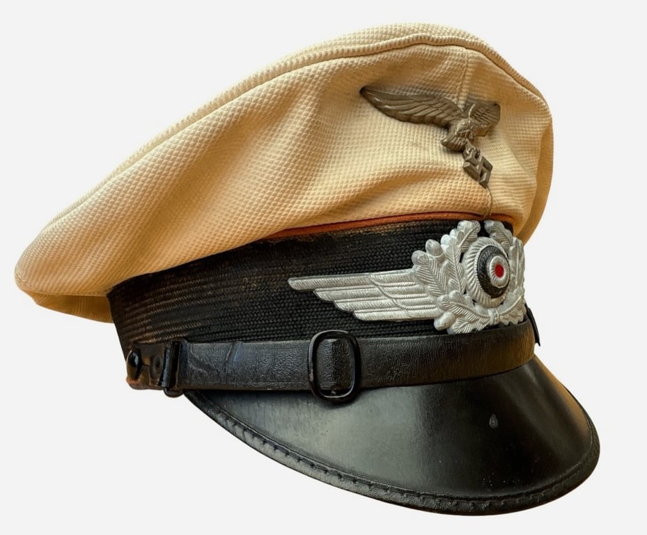 Luftwaffe Tropical EM/NCO Visor Cap for Flying Personnel by "EREL"