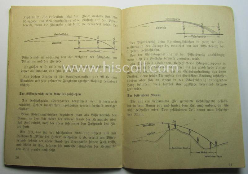 WH-related instruction-booklet entitled: 'Allgemeine Schiesslehre und Schiessausbildung'