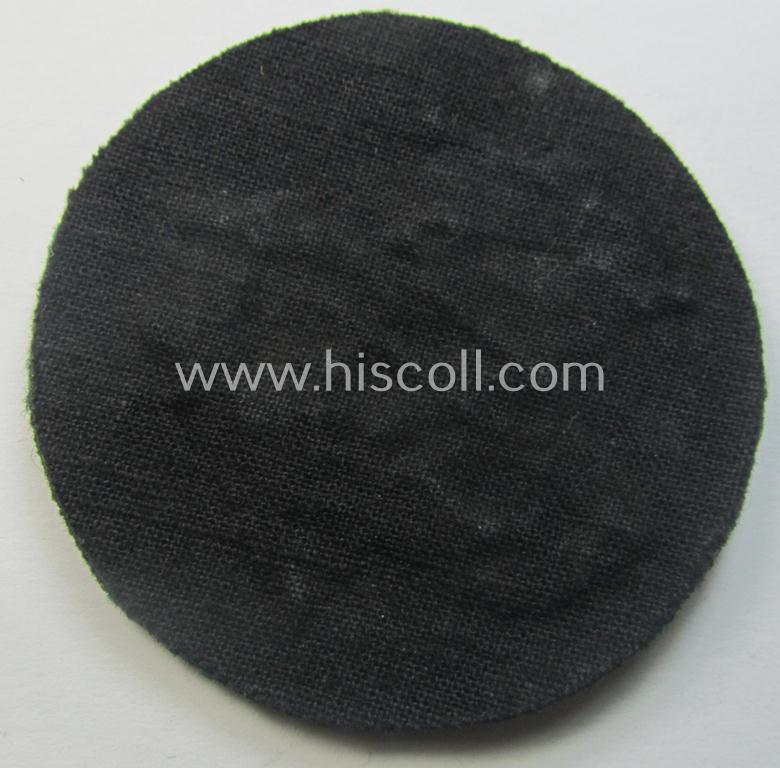 WH (Heeres) so-called: trade- and/or special-career arm-insignia as was intended for a: 'Festungspionier-Feldwebel' (being a neatly hand-embroidered variant mounted on darker-green-coloured wool)