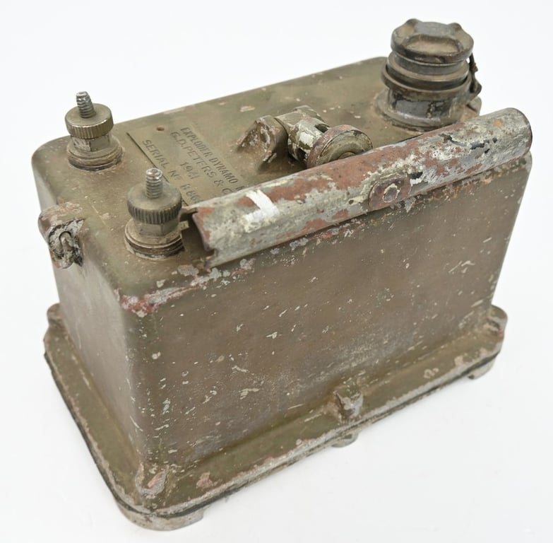 British WW2 Explorer Dynamo MK VII Blasting Machine