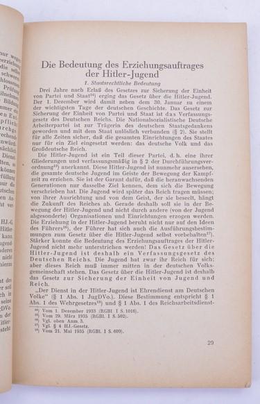 German HJ Book 'Die Jugend Dienstplicht'