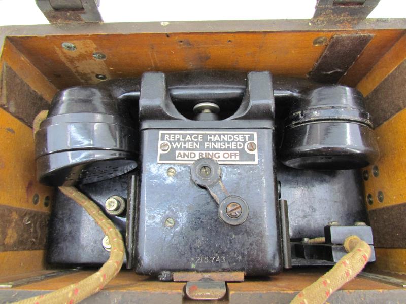 British WWII MK2 Field Telephone Set-F