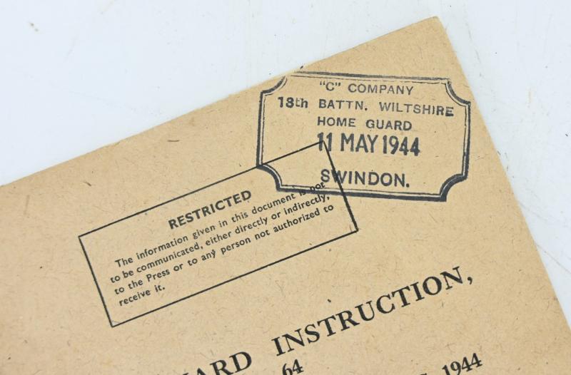 British WW2 Training Manual 'Home Guard'