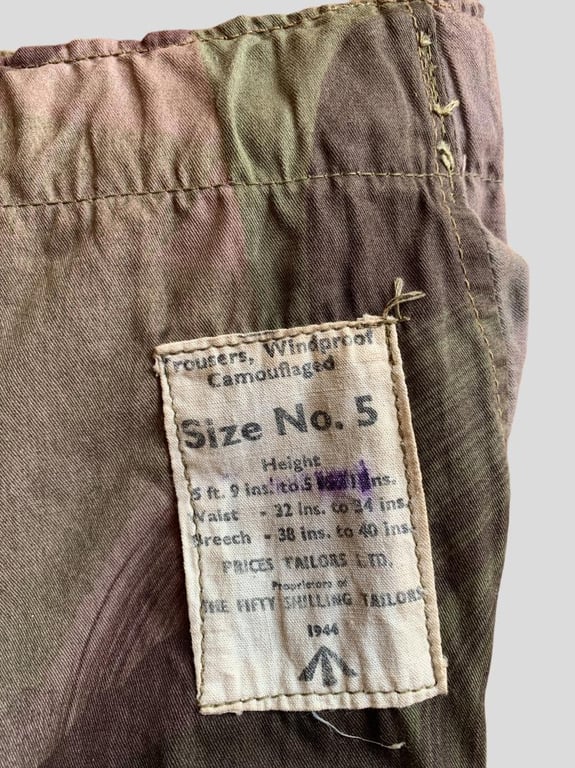 British Camouflage Windproof Trousers -1944-