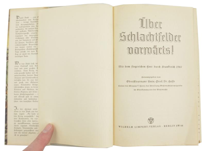 German Book 'Über Schlachtfelder vorwärts!'