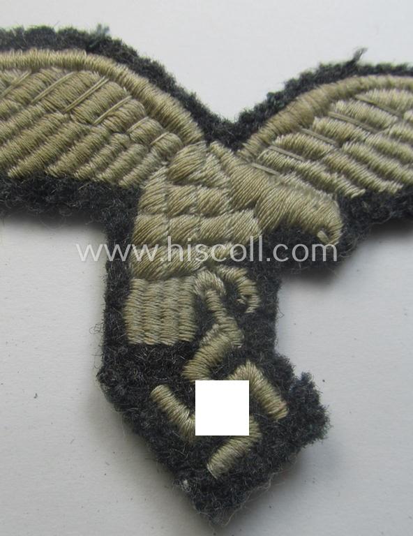 WH (Luftwaffe) EM- (ie. NCO-) 'down-tailed'-pattern breast-eagle