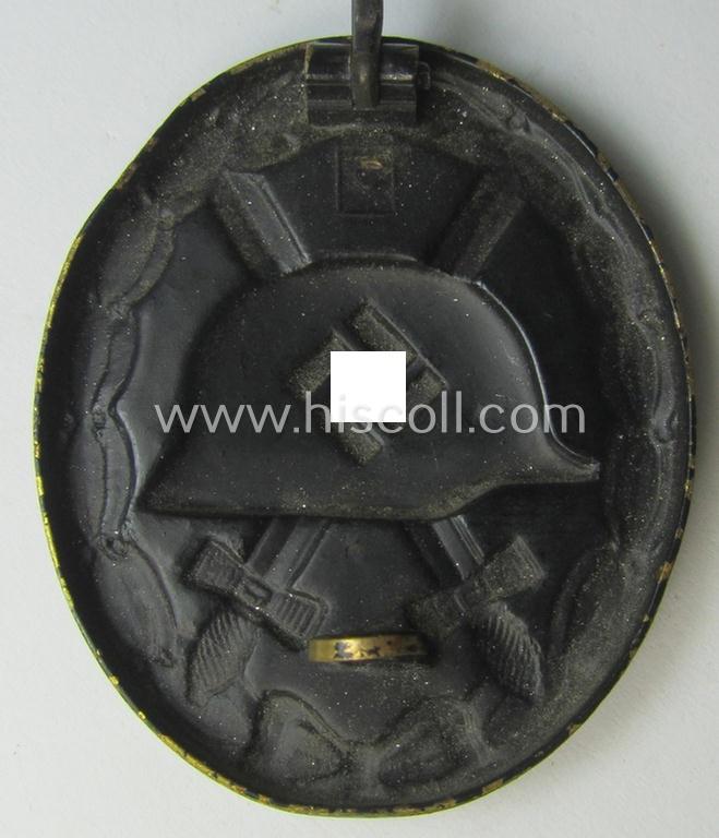 Neat - albeit non-maker-marked and non-magnetic! - example of a black-class wound-badge (or: 'Verwundeten-Abzeichen in Schwarz') that comes in an overall nice- (ie. I deem just moderately used-), condition